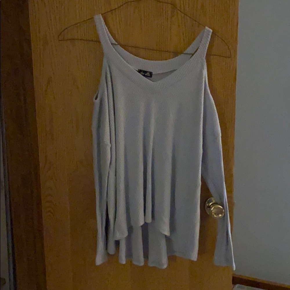 Dee Elle Cold Shoulder Sweater